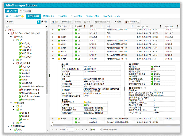 ネットワーク管理ソフト AN-Manager Station